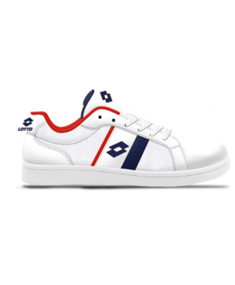 LOTTO Chaussures sneakers sport TORNEO White / Red / Navy Adulte