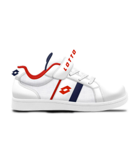 LOTTO Chaussures sneakers sport TERRAROSSA White / Red / Navy Junior