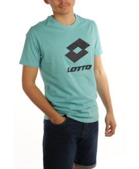 LOTTO T-Shirt Big Logo Sport Turquoise Adulte